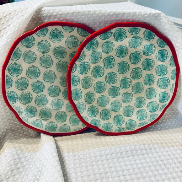 Set of 2 - Pioneer Woman “Happiness” Salad/Buffet Plates - Picture 1 of 5